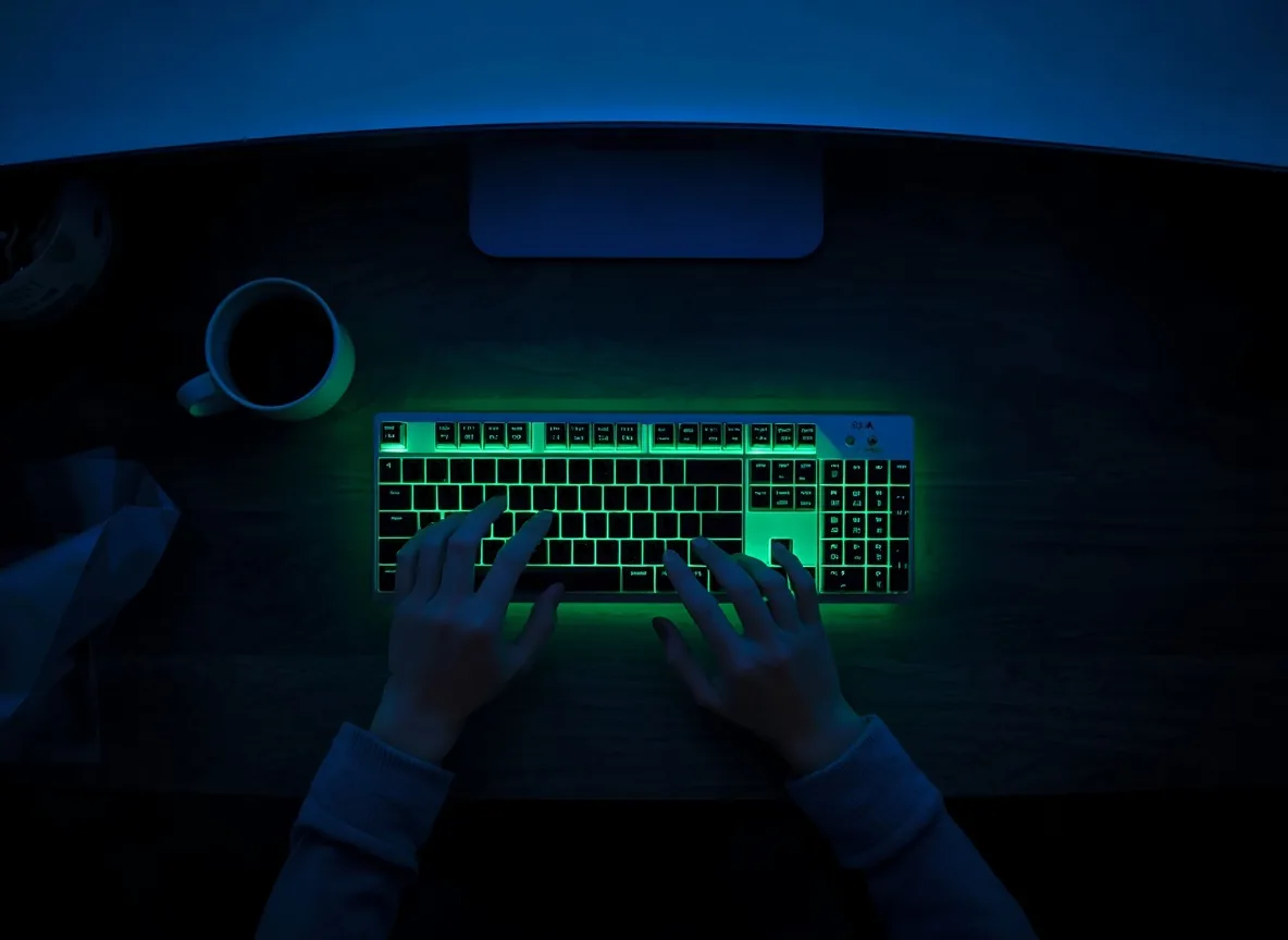 Durev VPN на компьютере: подключение поздним вечером